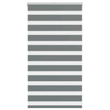 vidaXL Zebra rolgordijn 40x100 cm stofbreedte 35,9 cm donkergrijs