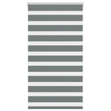 vidaXL Zebra rolgordijn 40x100 cm stofbreedte 35,9 cm donkergrijs