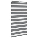 vidaXL Zebra rolgordijn 40x100 cm stofbreedte 35,9 cm donkergrijs