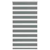 vidaXL Zebra rolgordijn 40x100 cm stofbreedte 35,9 cm donkergrijs