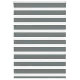 vidaXL Zebra rolgordijn 40x100 cm stofbreedte 35,9 cm donkergrijs