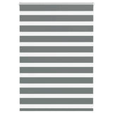 vidaXL Zebra rolgordijn 40x100 cm stofbreedte 35,9 cm donkergrijs