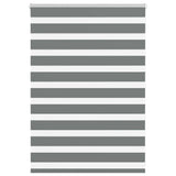 vidaXL Zebra rolgordijn 40x100 cm stofbreedte 35,9 cm donkergrijs