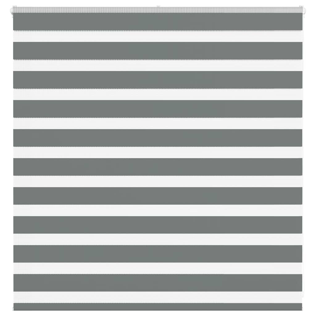 vidaXL Zebra rolgordijn 40x100 cm stofbreedte 35,9 cm donkergrijs