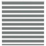 vidaXL Zebra rolgordijn 40x100 cm stofbreedte 35,9 cm donkergrijs