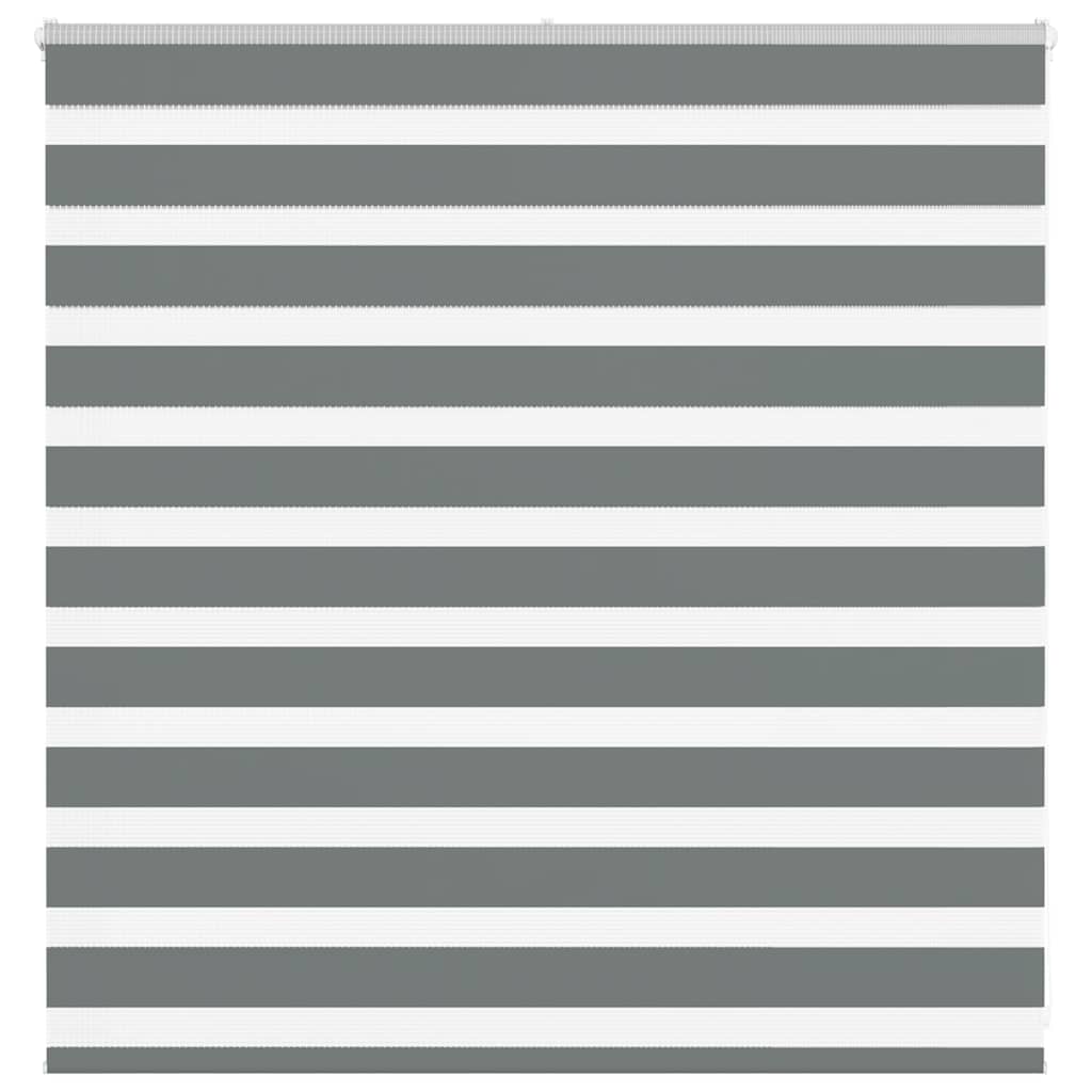 vidaXL Zebra rolgordijn 40x100 cm stofbreedte 35,9 cm donkergrijs