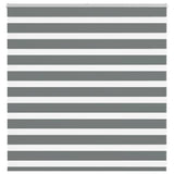 vidaXL Zebra rolgordijn 40x100 cm stofbreedte 35,9 cm donkergrijs