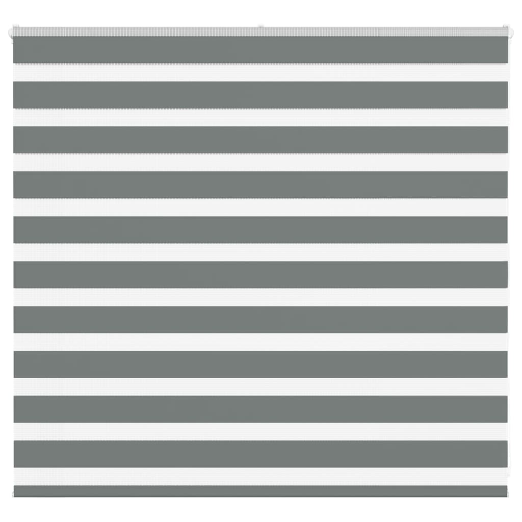 vidaXL Zebra rolgordijn 40x100 cm stofbreedte 35,9 cm donkergrijs