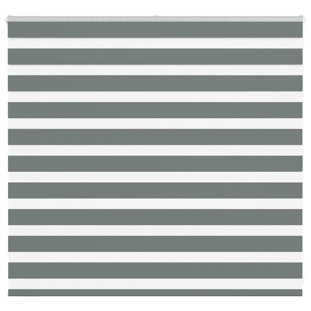 vidaXL Zebra rolgordijn 40x100 cm stofbreedte 35,9 cm donkergrijs