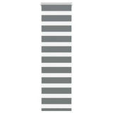 vidaXL Zebra rolgordijn 40x100 cm stofbreedte 35,9 cm donkergrijs