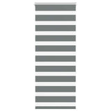 vidaXL Zebra rolgordijn 40x100 cm stofbreedte 35,9 cm donkergrijs