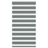 vidaXL Zebra rolgordijn 40x100 cm stofbreedte 35,9 cm donkergrijs