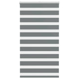 vidaXL Zebra rolgordijn 40x100 cm stofbreedte 35,9 cm donkergrijs