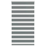 vidaXL Zebra rolgordijn 40x100 cm stofbreedte 35,9 cm donkergrijs