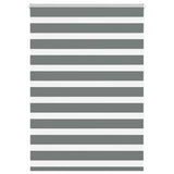 vidaXL Zebra rolgordijn 40x100 cm stofbreedte 35,9 cm donkergrijs