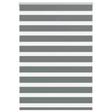 vidaXL Zebra rolgordijn 40x100 cm stofbreedte 35,9 cm donkergrijs