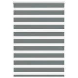 vidaXL Zebra rolgordijn 40x100 cm stofbreedte 35,9 cm donkergrijs