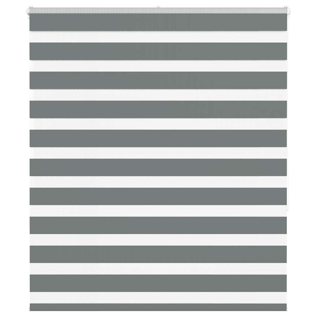 vidaXL Zebra rolgordijn 40x100 cm stofbreedte 35,9 cm donkergrijs