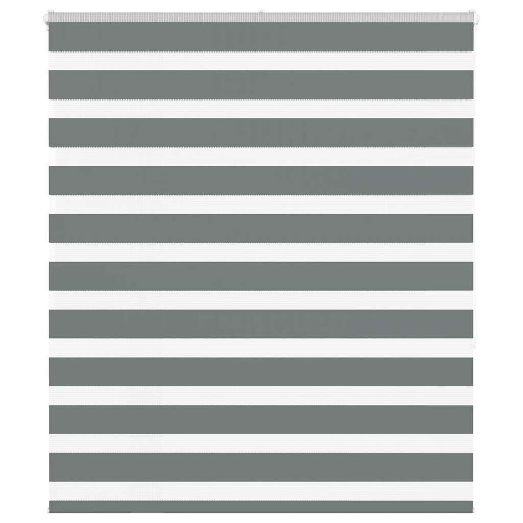 vidaXL Zebra rolgordijn 40x100 cm stofbreedte 35,9 cm donkergrijs