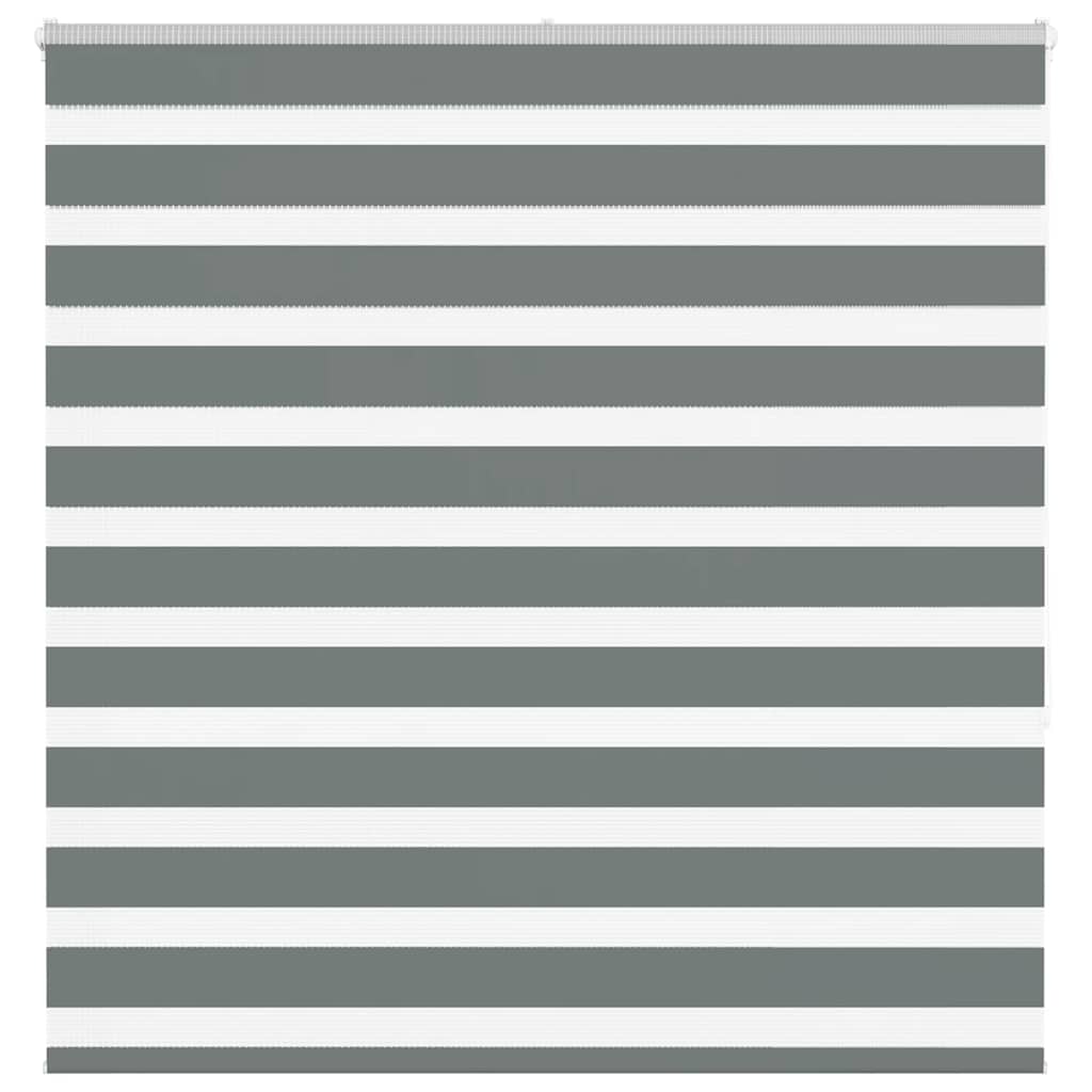 vidaXL Zebra rolgordijn 40x100 cm stofbreedte 35,9 cm donkergrijs