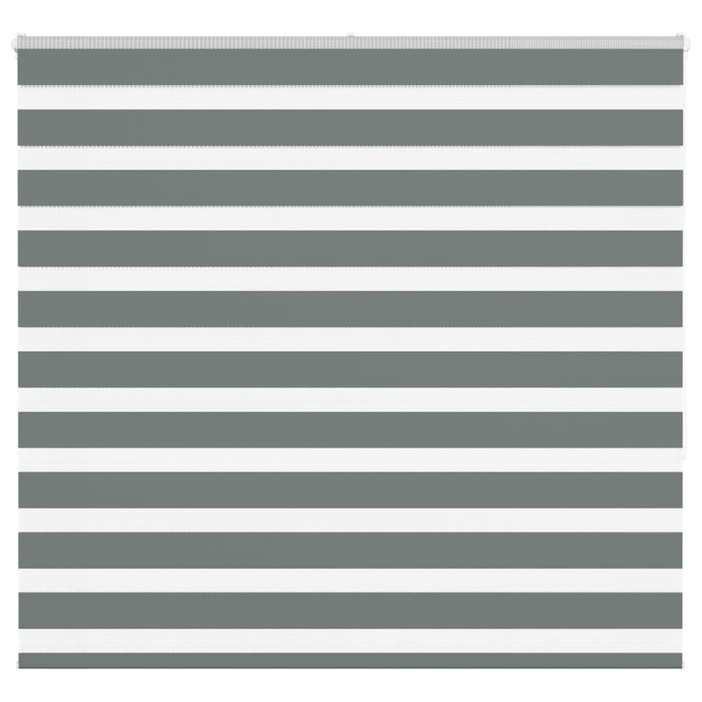 vidaXL Zebra rolgordijn 40x100 cm stofbreedte 35,9 cm donkergrijs
