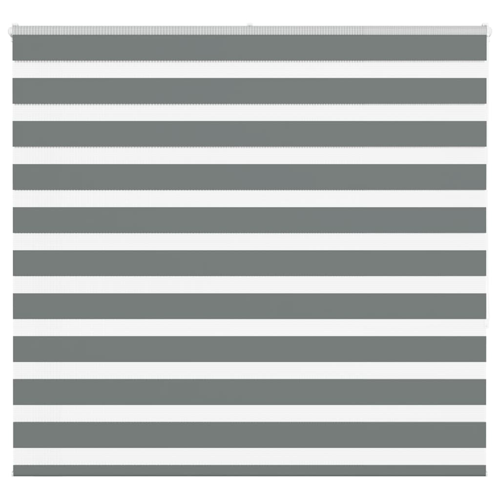 vidaXL Zebra rolgordijn 40x100 cm stofbreedte 35,9 cm donkergrijs
