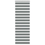vidaXL Zebra rolgordijn 40x100 cm stofbreedte 35,9 cm donkergrijs