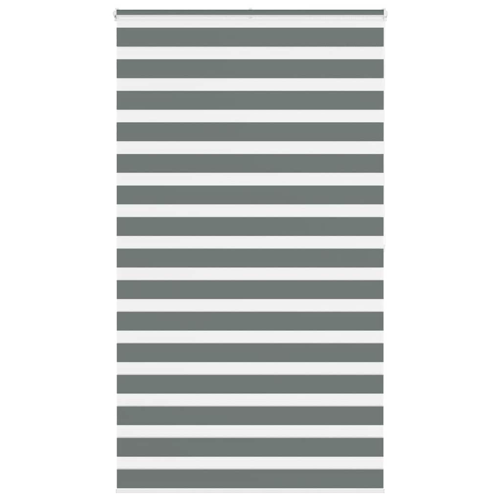 vidaXL Zebra rolgordijn 40x100 cm stofbreedte 35,9 cm donkergrijs
