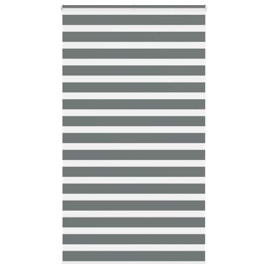 vidaXL Zebra rolgordijn 40x100 cm stofbreedte 35,9 cm donkergrijs