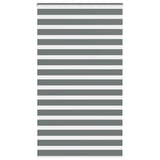 vidaXL Zebra rolgordijn 40x100 cm stofbreedte 35,9 cm donkergrijs