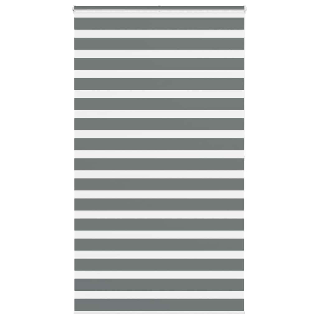 vidaXL Zebra rolgordijn 40x100 cm stofbreedte 35,9 cm donkergrijs