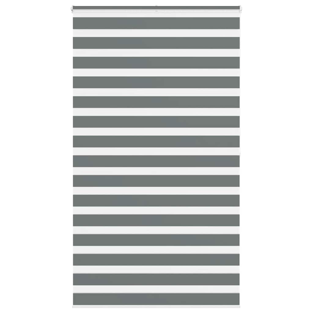 vidaXL Zebra rolgordijn 40x100 cm stofbreedte 35,9 cm donkergrijs