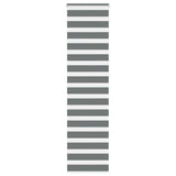 vidaXL Zebra rolgordijn 40x100 cm stofbreedte 35,9 cm donkergrijs