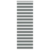 vidaXL Zebra rolgordijn 40x100 cm stofbreedte 35,9 cm donkergrijs