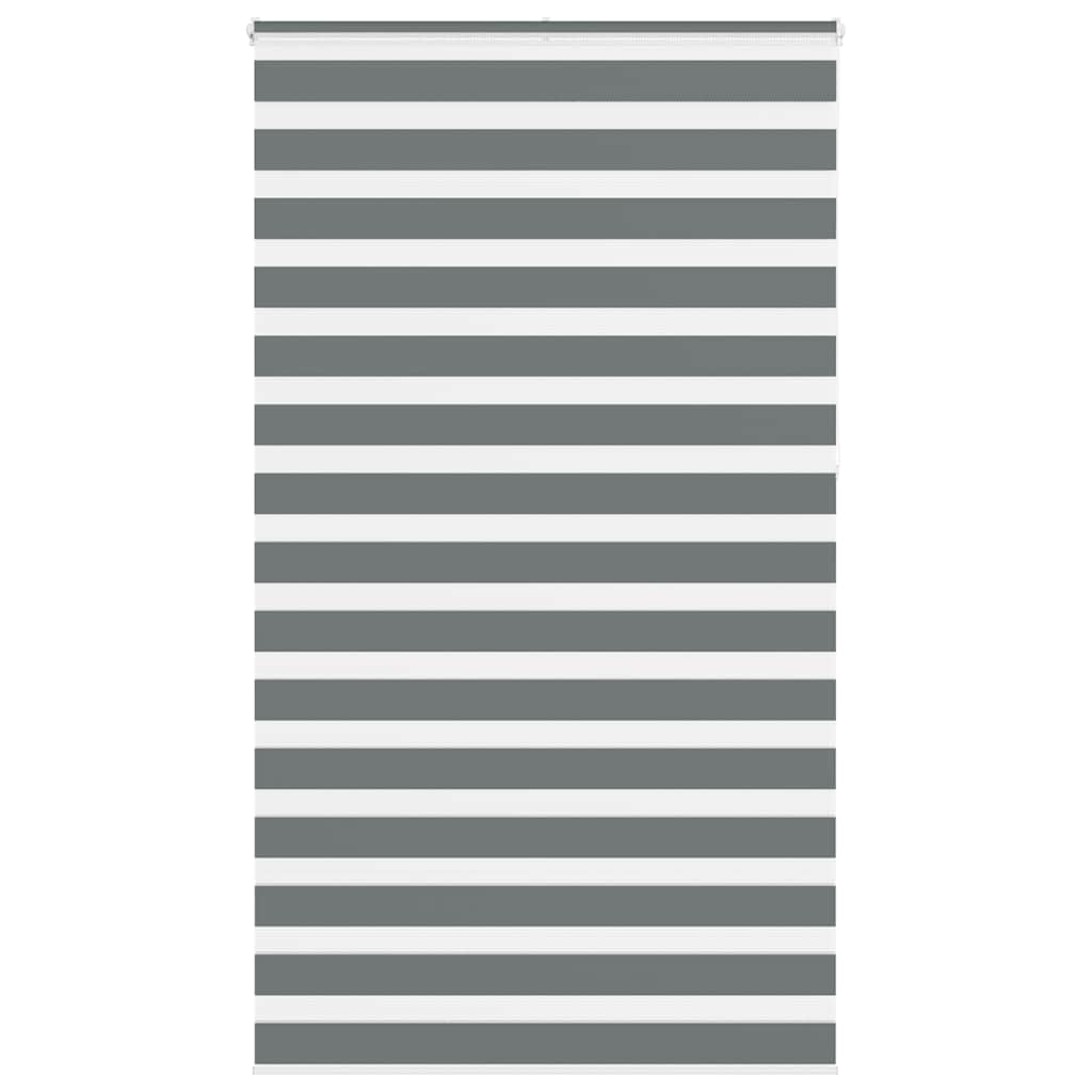 vidaXL Zebra rolgordijn 40x100 cm stofbreedte 35,9 cm donkergrijs