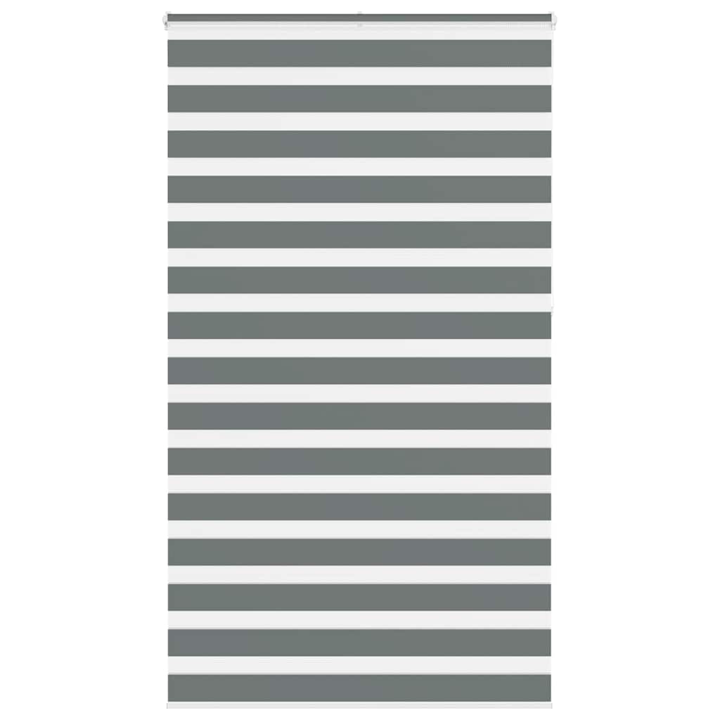 vidaXL Zebra rolgordijn 40x100 cm stofbreedte 35,9 cm donkergrijs