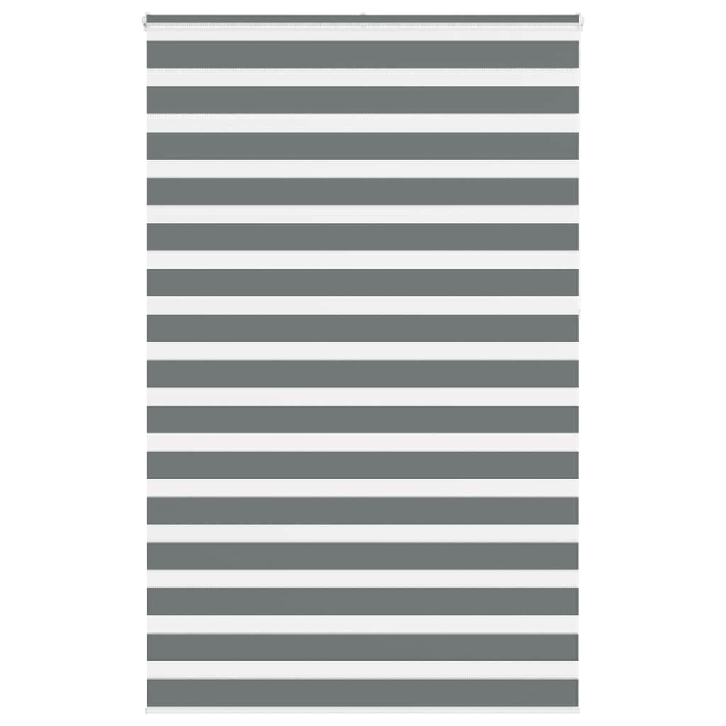 vidaXL Zebra rolgordijn 40x100 cm stofbreedte 35,9 cm donkergrijs