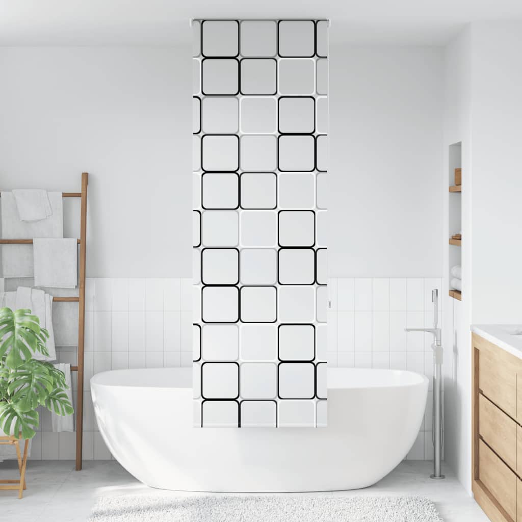 vidaXL Doucherolgordijn 60x240 cm stofbreedte 56 cm