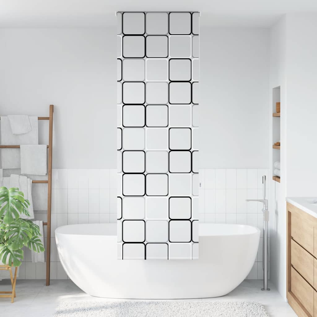 vidaXL Doucherolgordijn 60x240 cm stofbreedte 56 cm