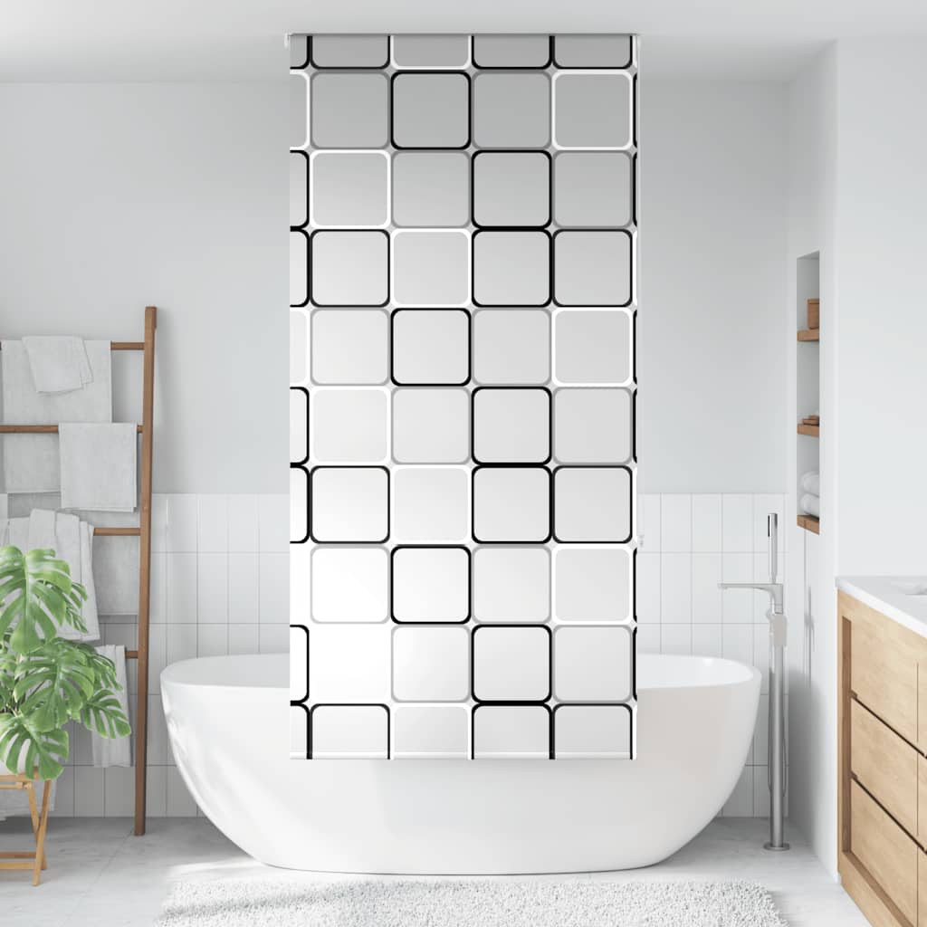 vidaXL Doucherolgordijn 60x240 cm stofbreedte 56 cm