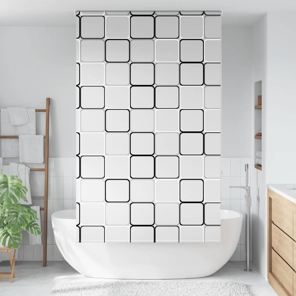 vidaXL Doucherolgordijn 60x240 cm stofbreedte 56 cm