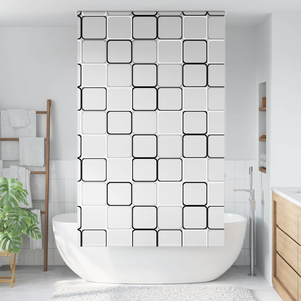 vidaXL Doucherolgordijn 60x240 cm stofbreedte 56 cm