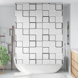 vidaXL Doucherolgordijn 60x240 cm stofbreedte 56 cm