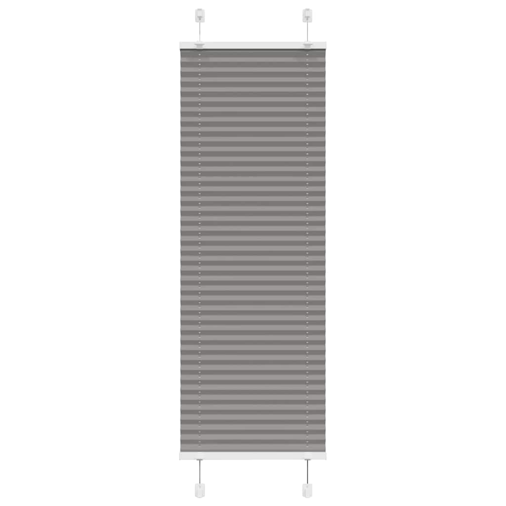vidaXL Plissé rolgordijn 40x100 cm stofbreedte 39,4 cm antraciet
