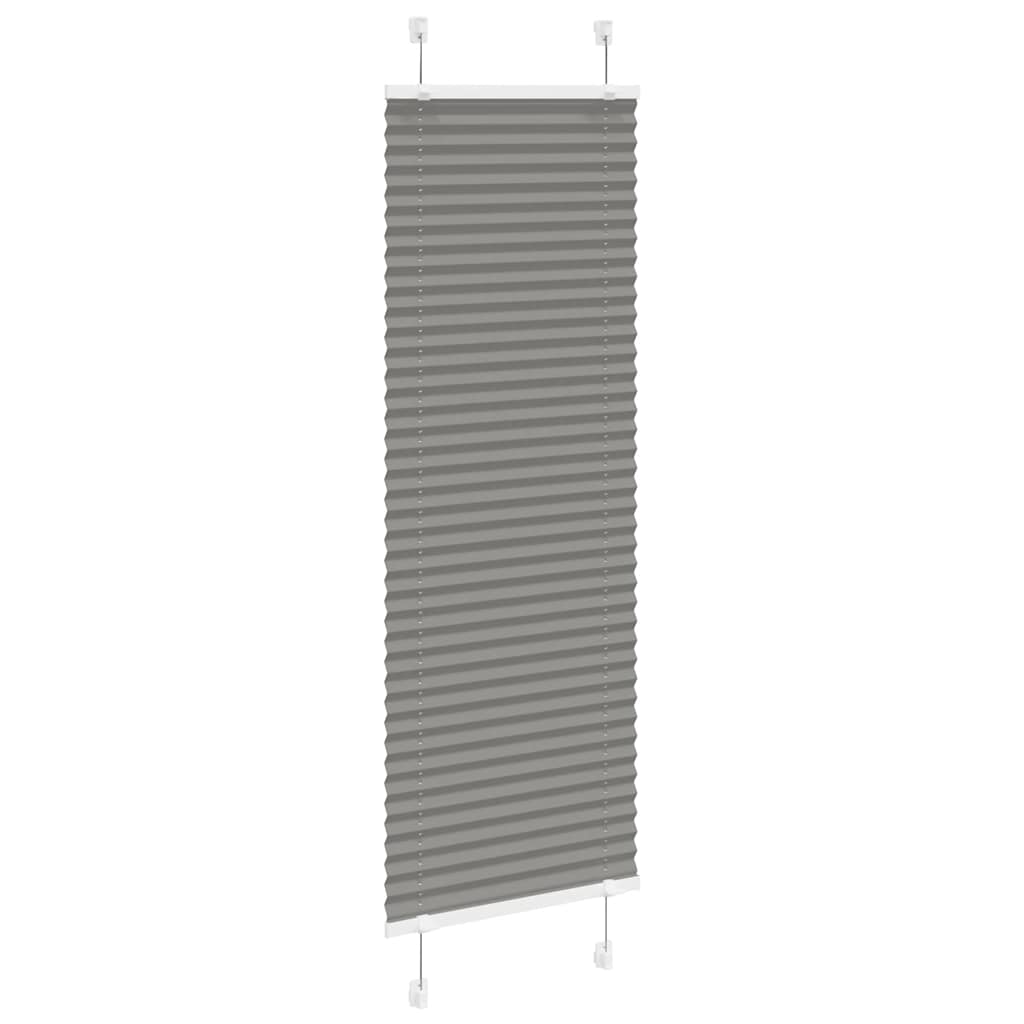 vidaXL Plissé rolgordijn 40x100 cm stofbreedte 39,4 cm antraciet