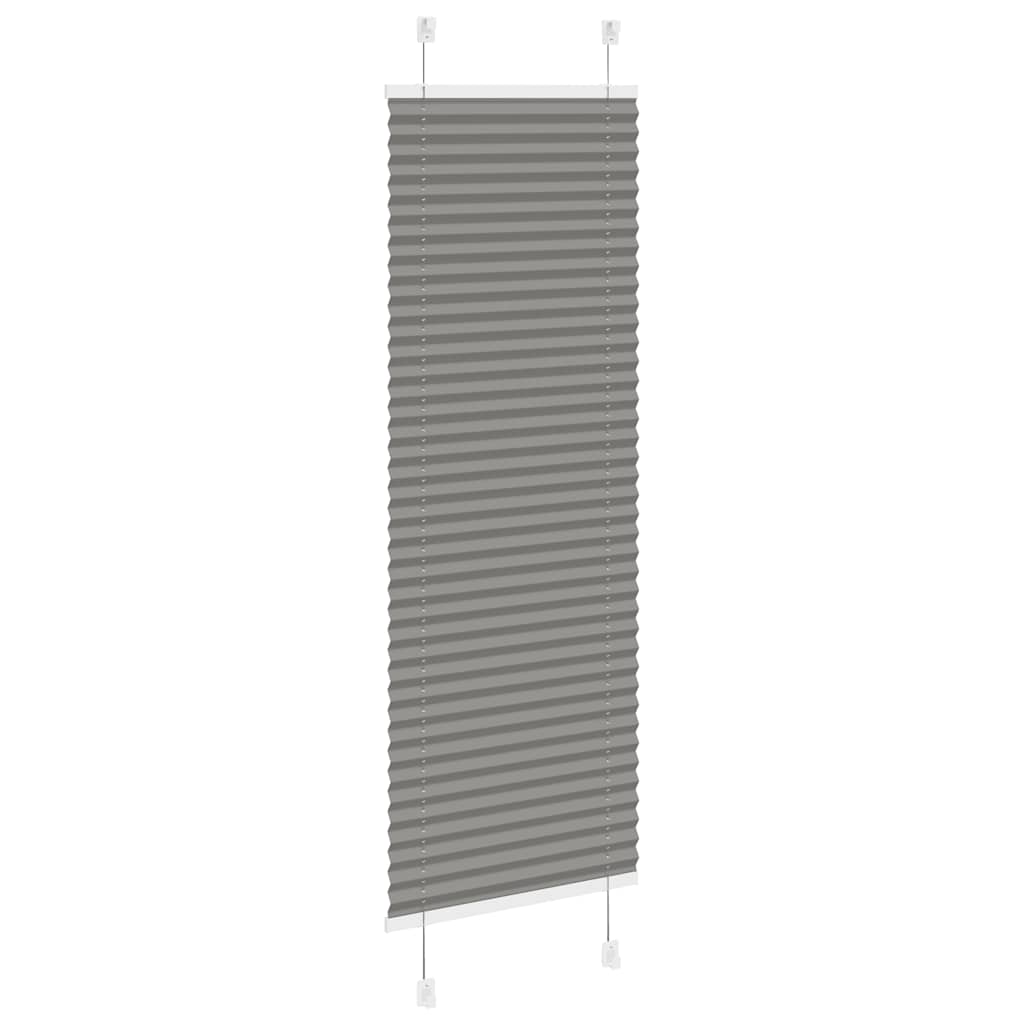 vidaXL Plissé rolgordijn 40x100 cm stofbreedte 39,4 cm antraciet