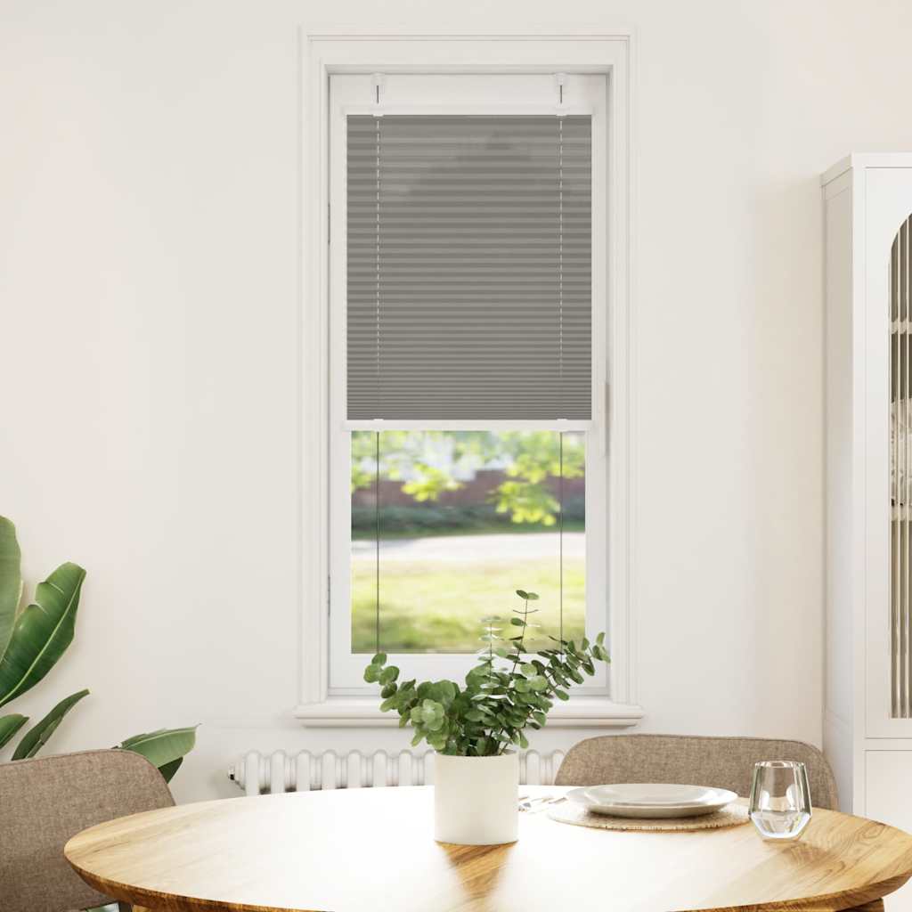 vidaXL Plissé rolgordijn 40x100 cm stofbreedte 39,4 cm antraciet