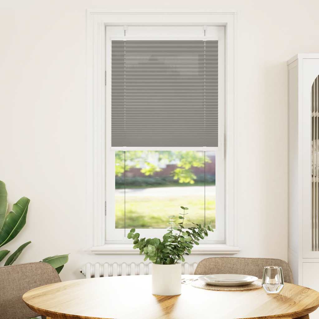 vidaXL Plissé rolgordijn 40x100 cm stofbreedte 39,4 cm antraciet