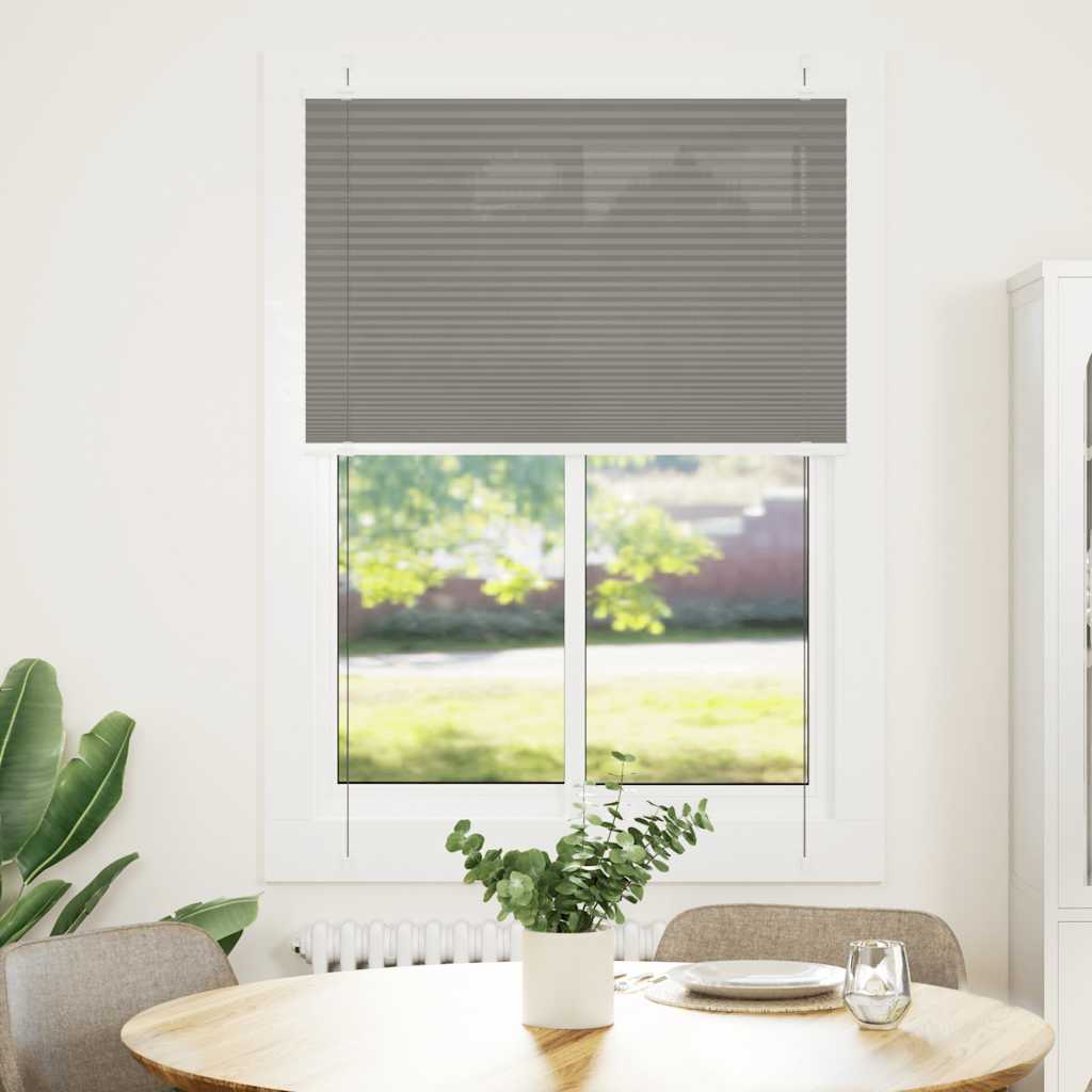 vidaXL Plissé rolgordijn 40x100 cm stofbreedte 39,4 cm antraciet