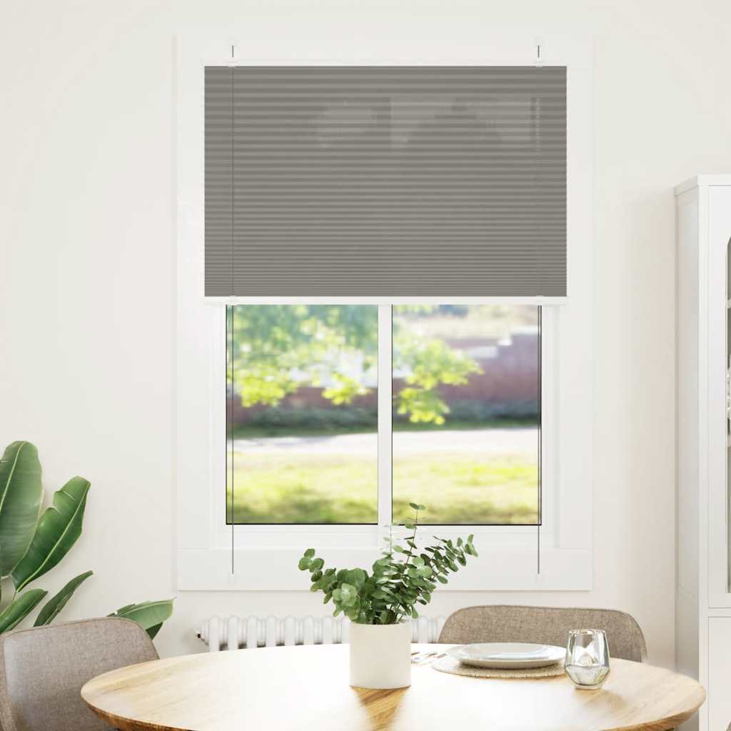 vidaXL Plissé rolgordijn 40x100 cm stofbreedte 39,4 cm antraciet